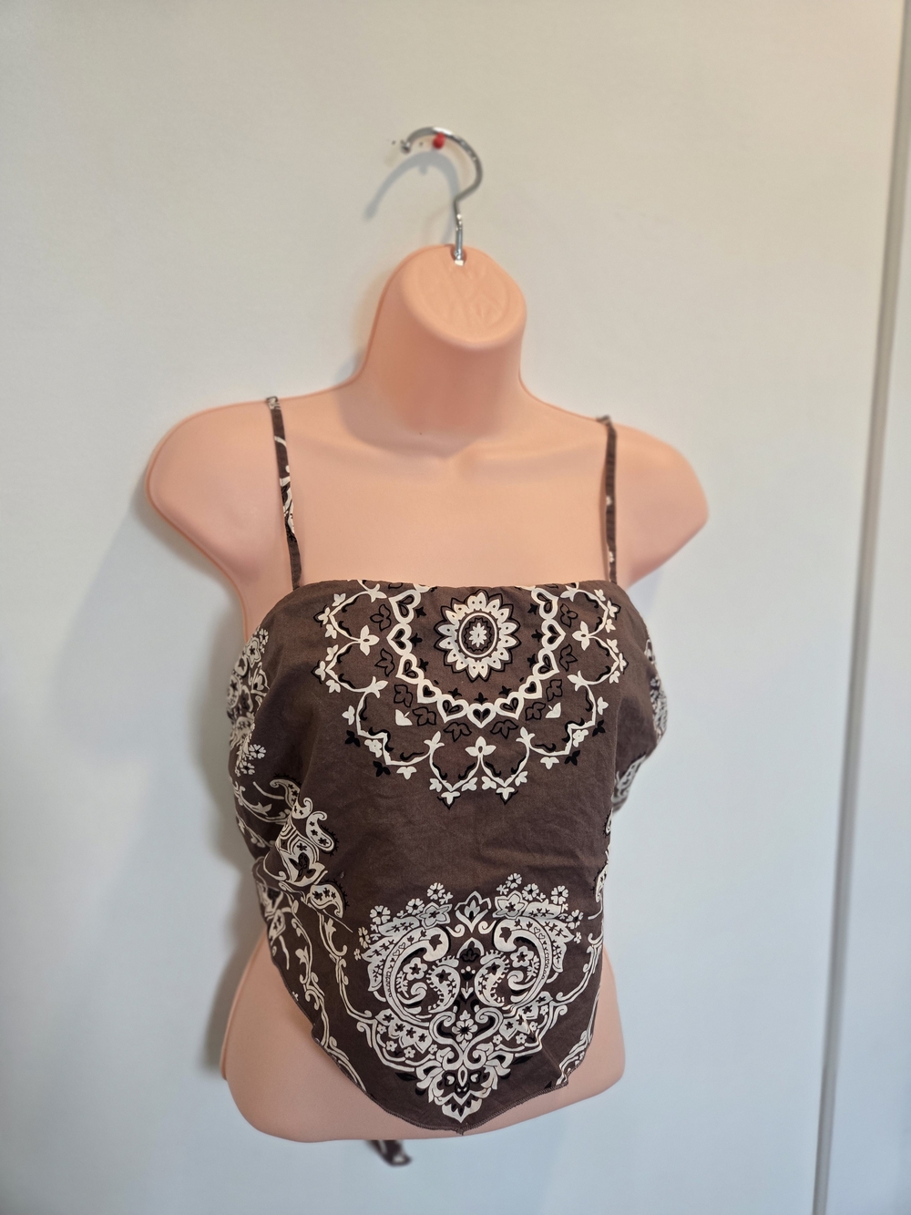 American Eagle Outfitters Brown Bandana-Print Cami Top